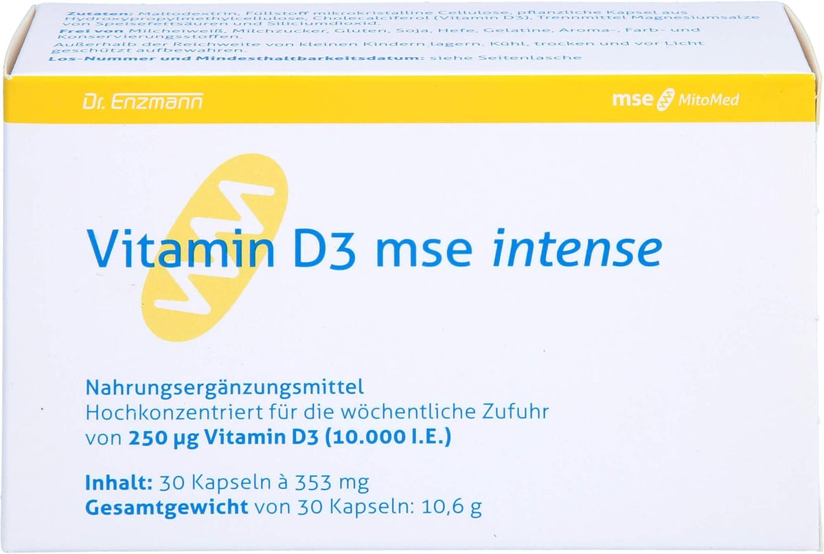 Vitamin D3 MSE Intense 30 Capsules – My Dr. XM