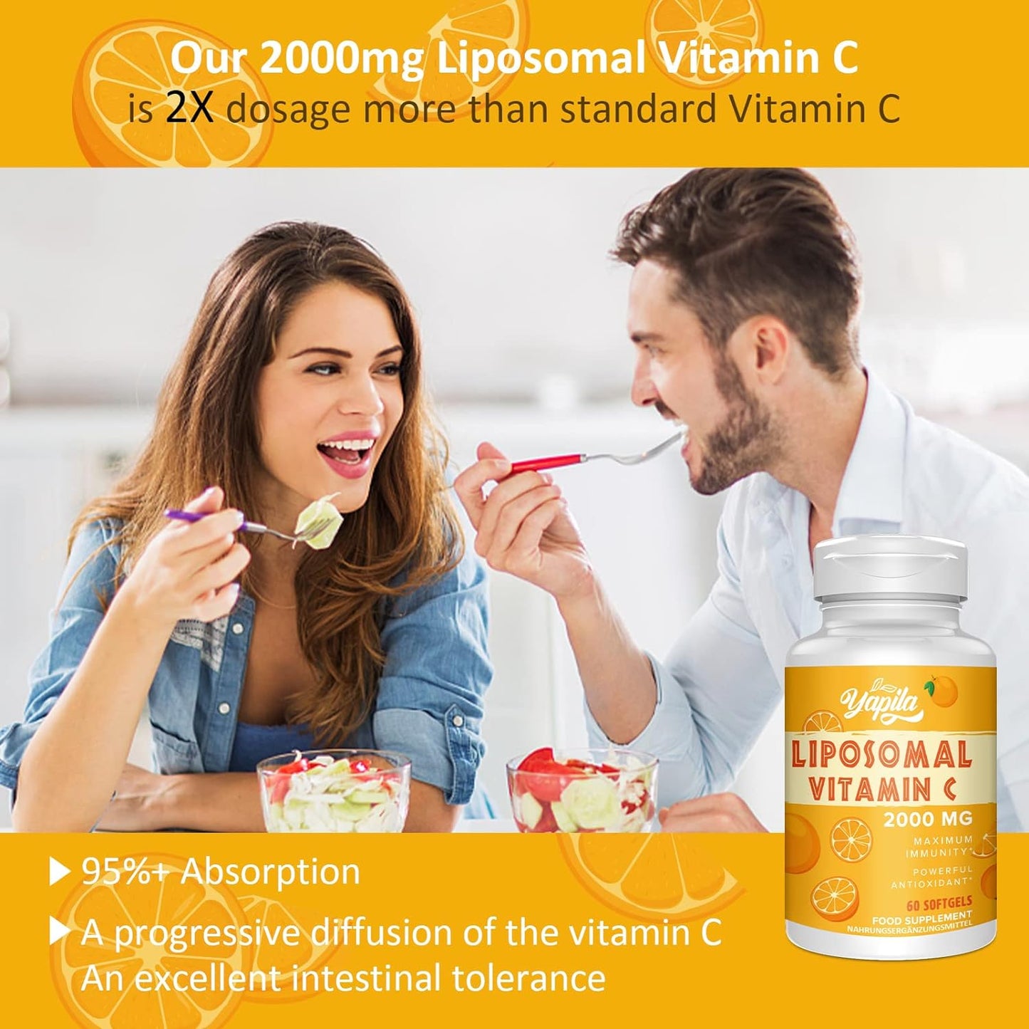 Liposomal Vitamin C Capsules 2000 mg - 60 softgels