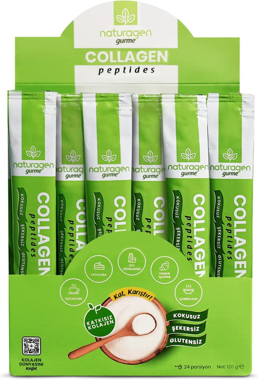 Naturagen 100% Pure 5000 mg Hydrolyzed Collagen 24 sachets