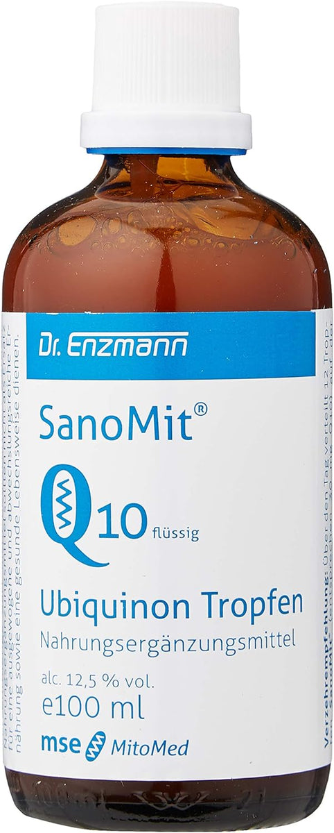 Sanomit Q10 Flüssig – 100 Ml, Nahrungsergänzung Mit Coenzym Q10, Zur Unterstützung Der Vitalität