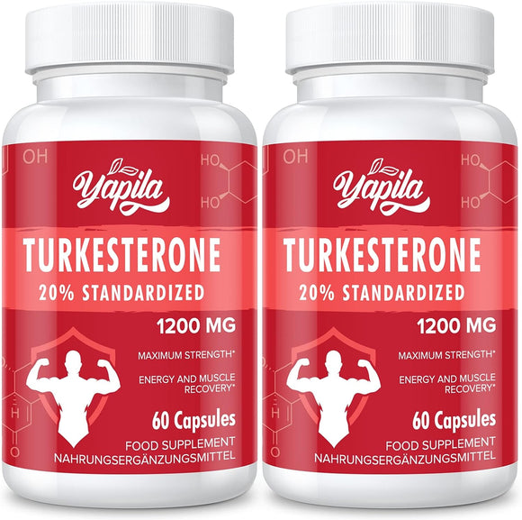 Yapila Turkesterone 1200 mg - 120 capsules (pack of 2x60)