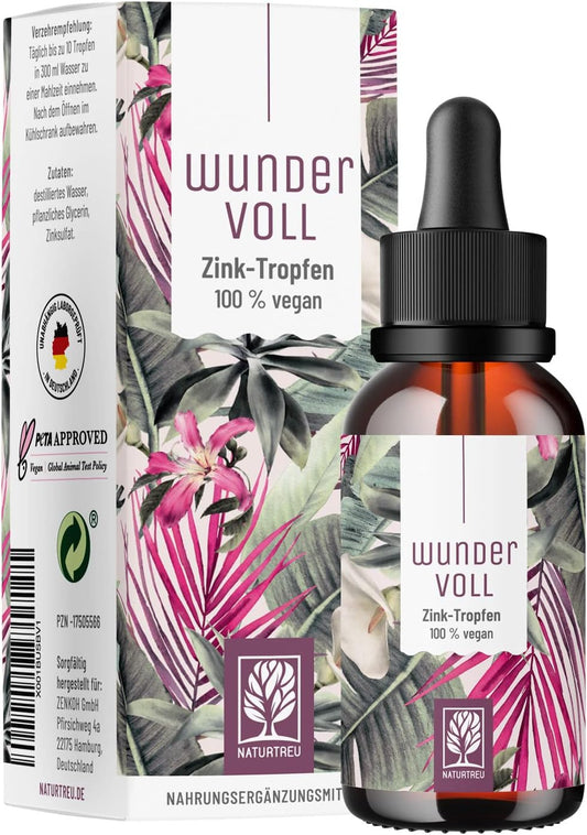 NATURTREU® Wubder Voll 100% Vegan Zinc Drops 50 ml