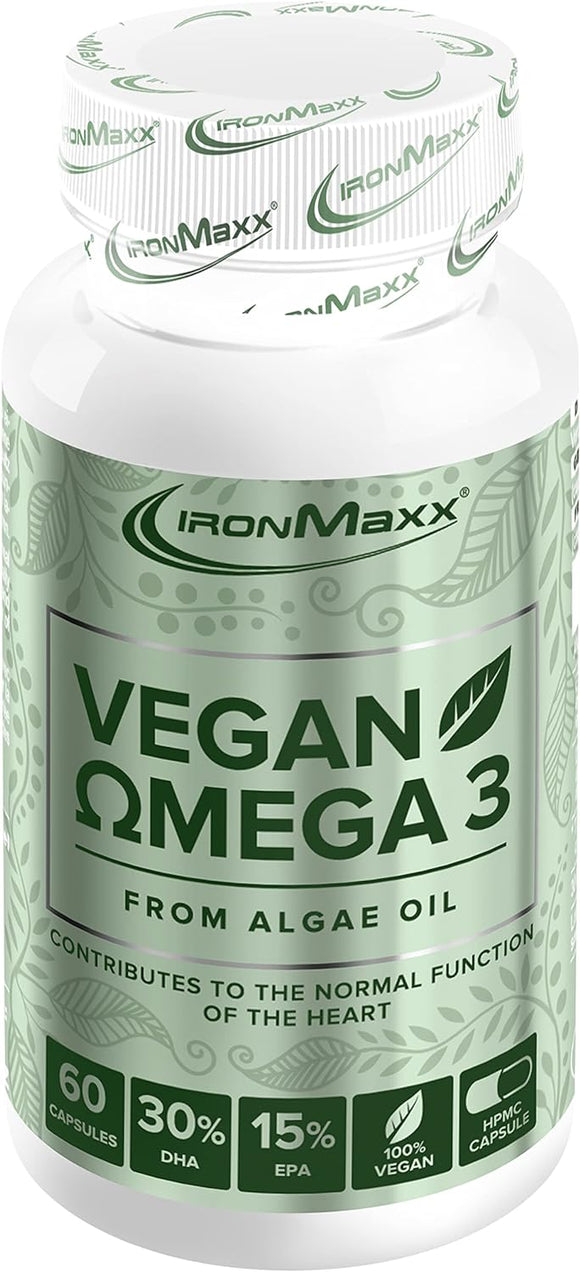 IronMaxx Vegan Omega 3 - 60 Capsules