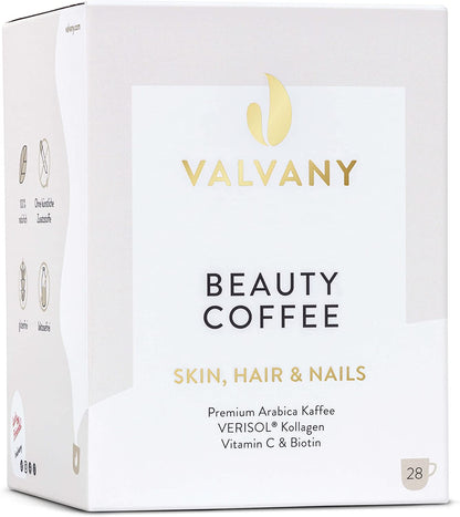 Valvany® Beauty Coffee  Bioactive Collagen Hydrolysate with Biotin and Vitamin C 28 sachets