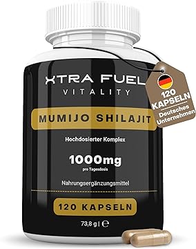 Mumio Shilajit 1000 mg, 120 Capsules