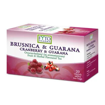Fytopharma Fruit-herbal tea cranberry & guarana 20x2g