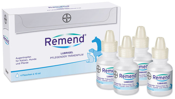 Remend Lubrigel Nourishing tear film for cats, dogs and horses 4 x 10 ml