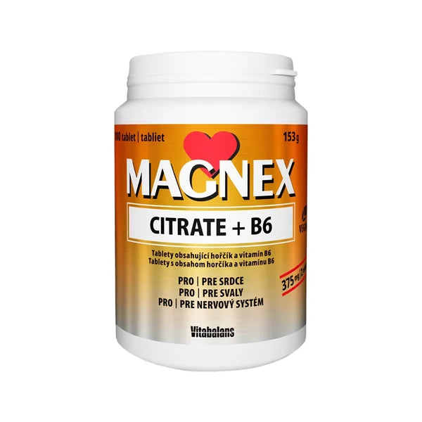 Vitabalans Magnex citrate 375 mg + B6, 153g