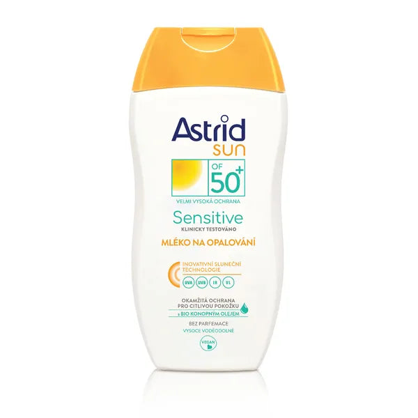 Astrid SUN SENSITIVE Tanning milk SPF 50+; 150 ml