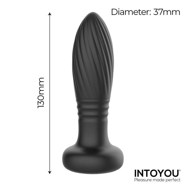 InToYou Tiany Thrusting Led Lighted Anal Plug with Remote Control Blac My Dr. XM InToYou Tiany Thrusting Led Lighted Anal Plug with Remote Control Blac My Dr. XM