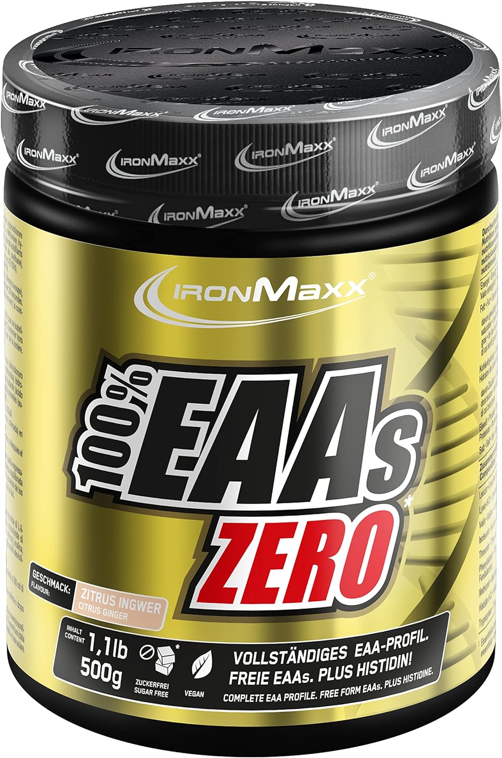 IronMaxx 100% EAAs Zero Amino Acid Powder 500 g