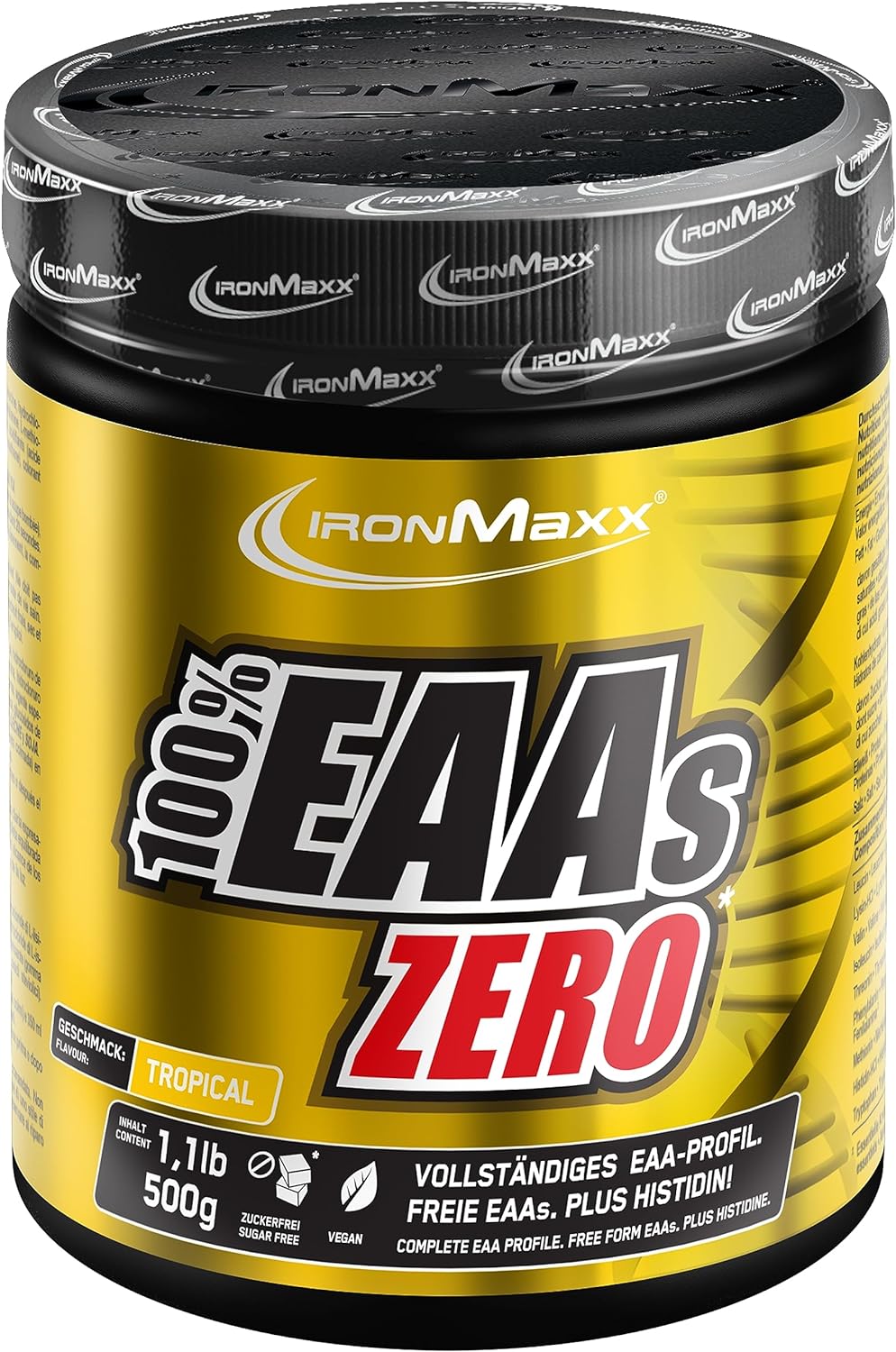 IronMaxx 100% EAAs Zero Amino Acid Powder 500 g