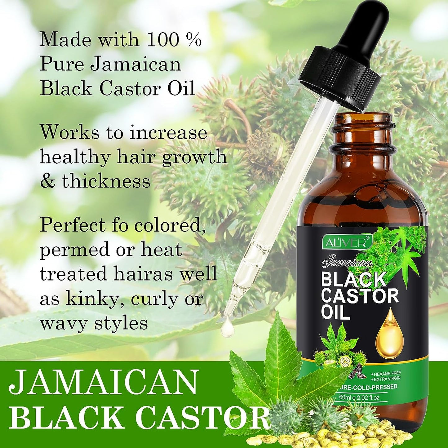 Organic Castor Oil, 60 ml