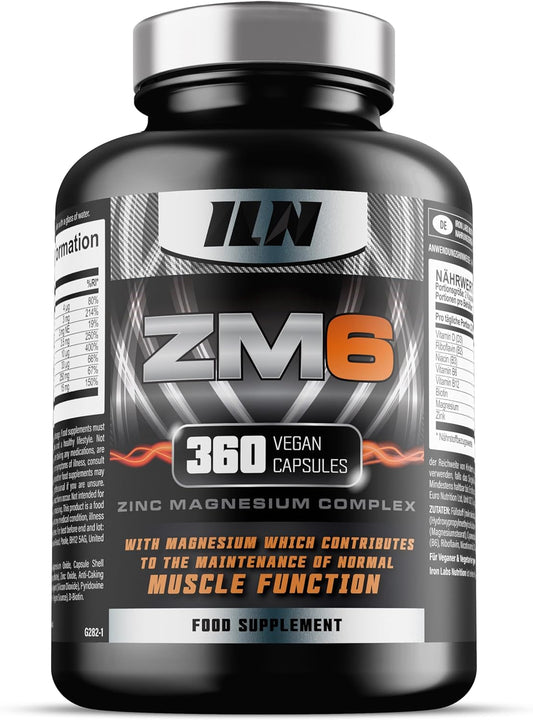 Iron Labs Nutrition ZM6 High Dose Zinc Magnesium Vegetarian Capsules