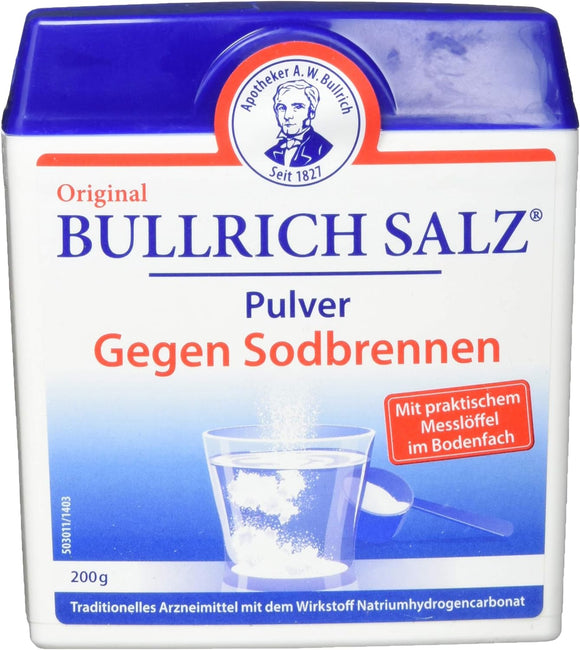 Bullrich Salt, Quick Relief for Heartburn and Acid-Related Stomach Pain Powder 200 g
