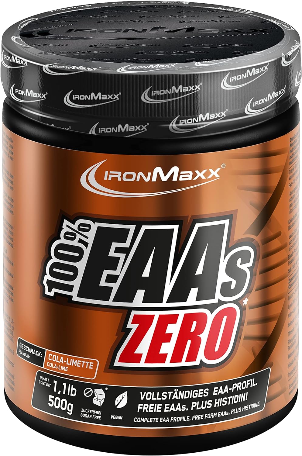 IronMaxx 100% EAAs Zero Amino Acid Powder 500 g