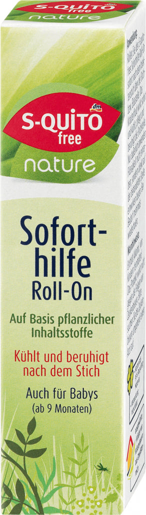 S-quitofree roll-on immediate help after insect stings nature, 10 ml