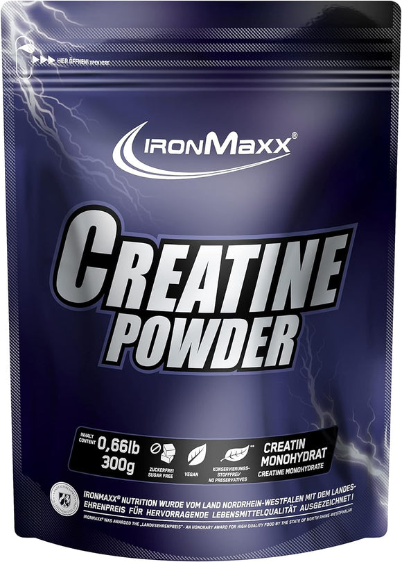 IronMaxx Creatine Monohydrate Powder Unflavored 300 g