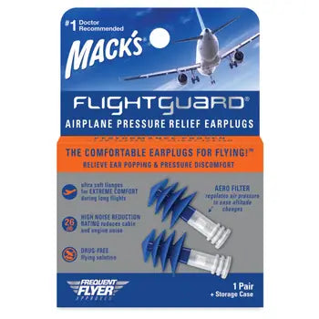MACKS Flightguard Airplane pressure relief earplugs 1 pair