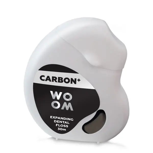 WOOM CARBON+ Expanding black dental floss 30 m