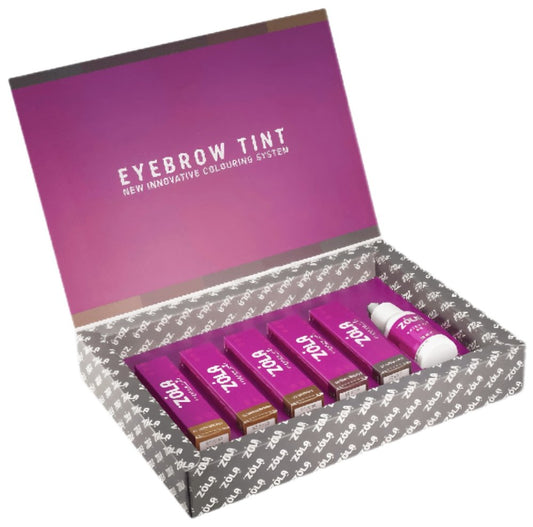 ZOLA eyebrow color set (5x15 ml) with oxidant 30 ml