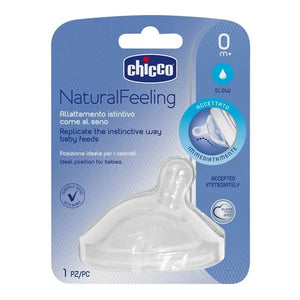 Chicco Natural Feeling Pacifier for feeding bottle silicone slow flow 1 piece