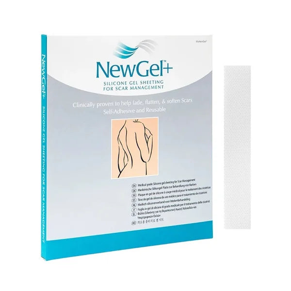 NewGel+ NG-301S Silicone scar patch strips 4 pcs transparent