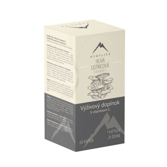 Hrotlife Oyster mushroom with vitamin C 60 capsules
