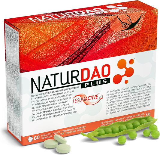 NATURDAO PLUS 1,000,000 HDU DAO deficiency histamine tolerance 60 tablets