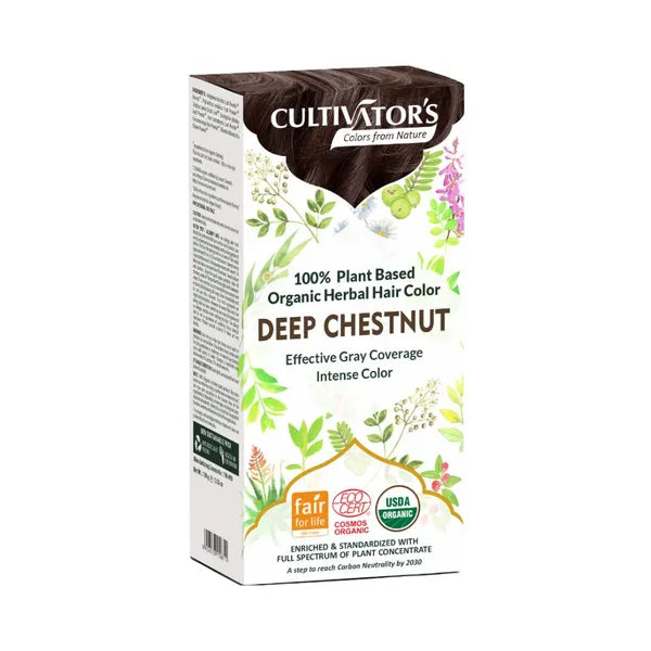 Cultivator's Organic Herbal Hair Color Deep Chestnut