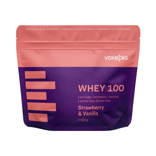 Voxberg Whey Protein 100 - 990g - strawberry & vanilla