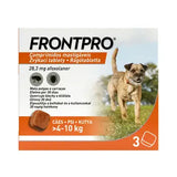 FRONTPRO Chewable tablets for dogs 4-10 kg 28.3 mg 3 tablets