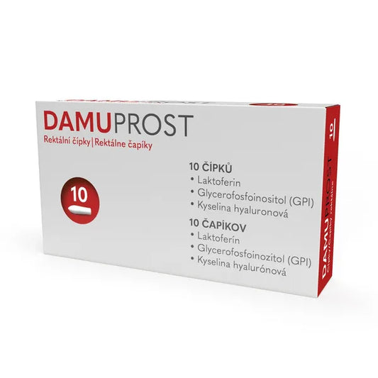 DAMUPROST rectal suppositories 10 pcs