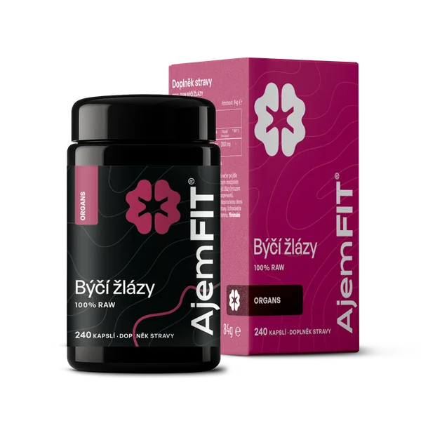 AjemFIT Raw Bovine Glands - 240 capsules
