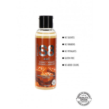 Stimul8 4in1 Dessert Kissable Warming Massage Lubricant Chocolate Salted Caramel Lava Cake 125ml