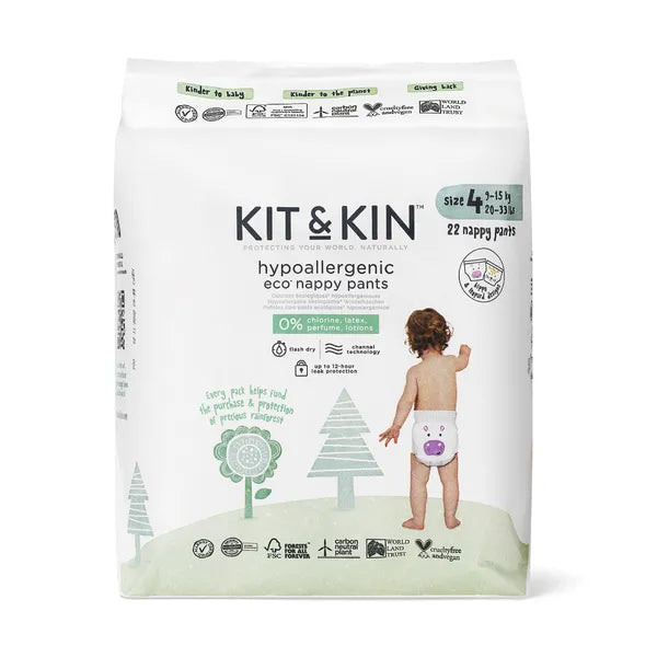 Kit & Kin Eco diaper panties size 4, 9-15 kg, 22 pcs