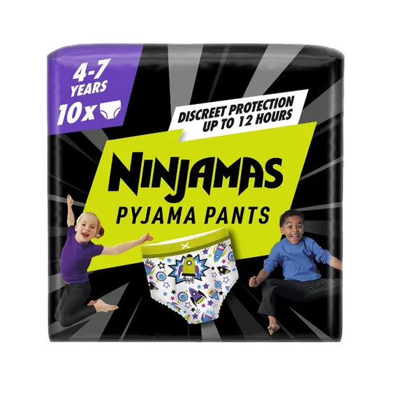 Ninjamas Pajama Pants Spaceship 4-7 Years, 10 pcs