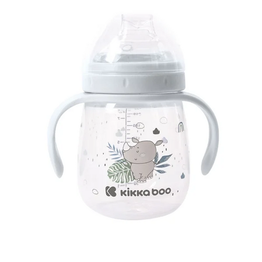 KikkaBoo Cup with silicone sippy cup 6m+ blue 240 ml