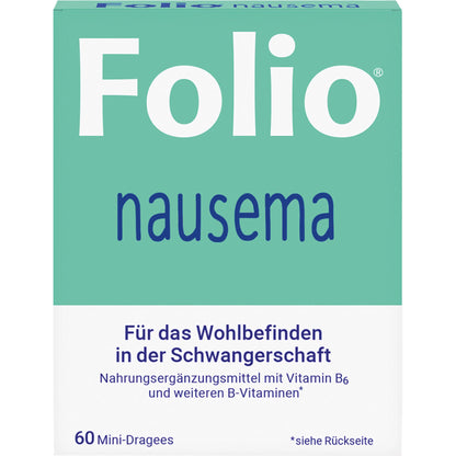 Folio Nausema Mini-Dragees for well-being during pregnancy, 60 dragees