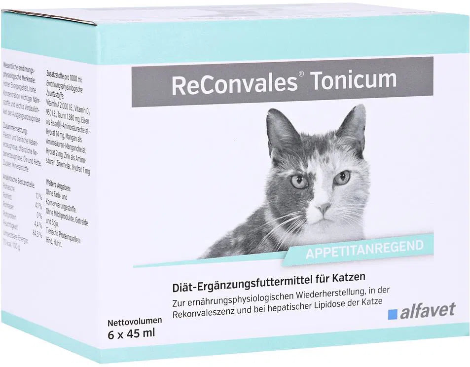 Alfavet ReConvales Tonic for cats 6 x 45 ml