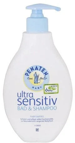Penaten Ultra Gentle Baby Shampoo and Bath Foam 400ml