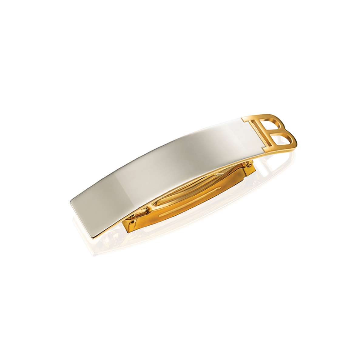 BALMAIN Barrette Pour Cheveux Silver & Gold Medium FW23 Hair Clip