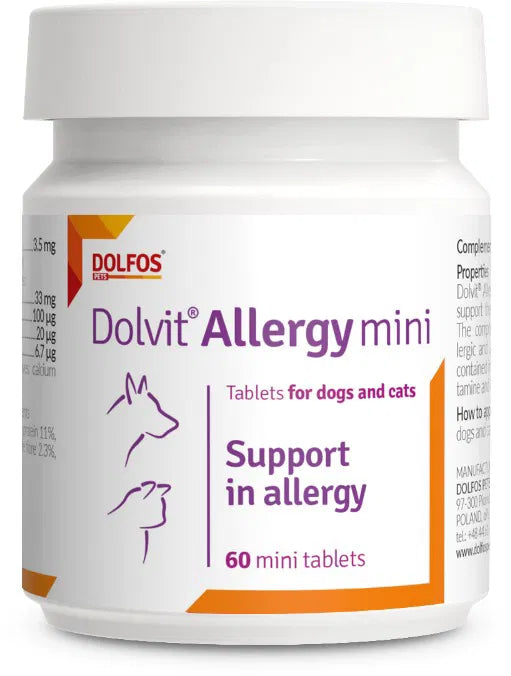 Dolfos Dolvit Allergy for dogs and cats 60 mini tablets