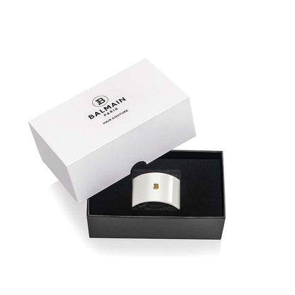 BALMAIN Elastique pour cheveux WHITE Handmade hair band