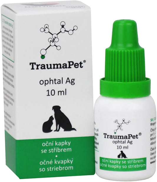 TraumaPet Ophtal Ag eye drops for dogs and cats 10 ml