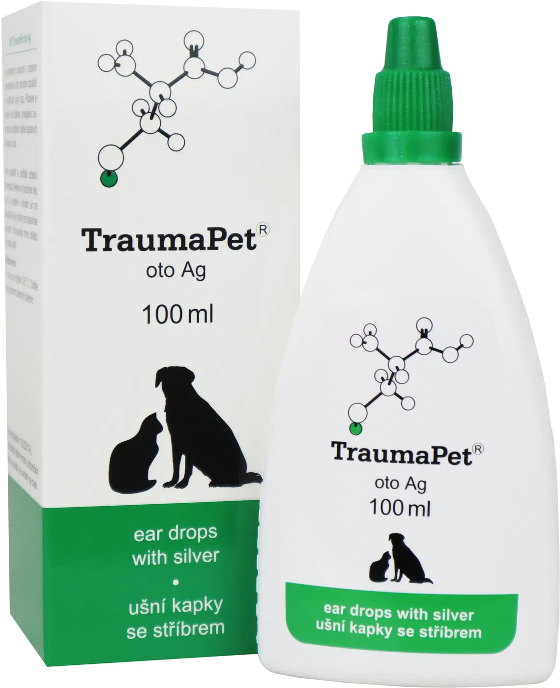 TraumaPet Oto Ag ear drops for dogs and cats 100 ml