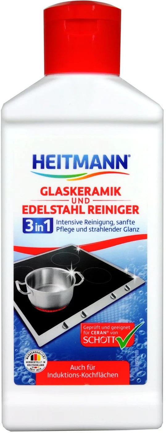 HEITMANN cleaner for ceramic glass and stainless steel 250 ml