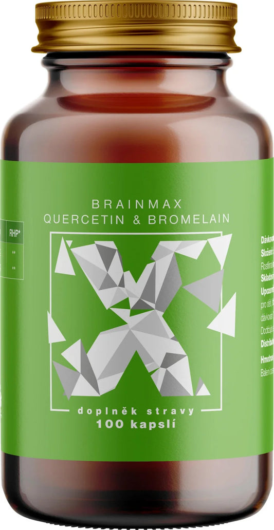 BrainMax Quercetin and Bromelain, 100 Vegetable Capsules