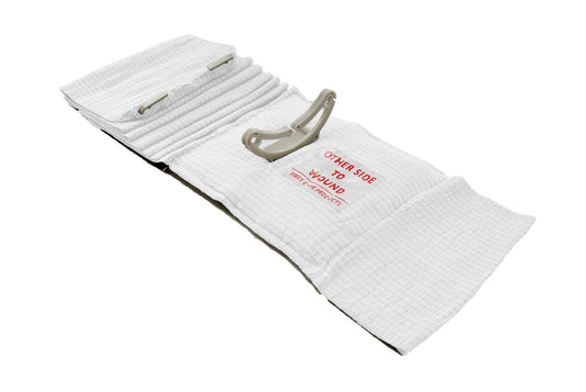 4" White Israeli Bandage with Pressure Bar