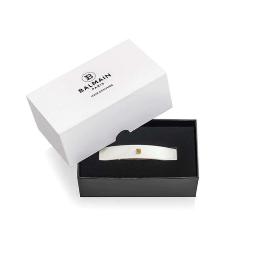 BALMAIN Barrette pour Cheveux Medium White Hair Clip
